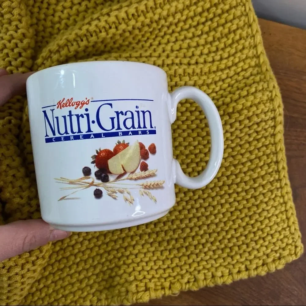 Vintage 90s Kellogg’s Nutri•Grain Novelty Coffee Cup